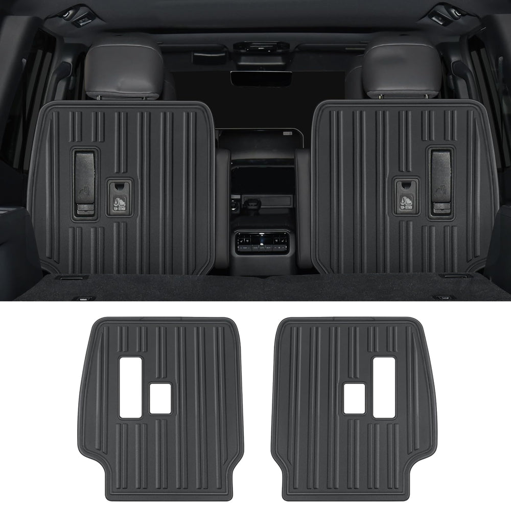 LaIIker seat-back protective pad front view reduces rear seat scuffing in daily driving.