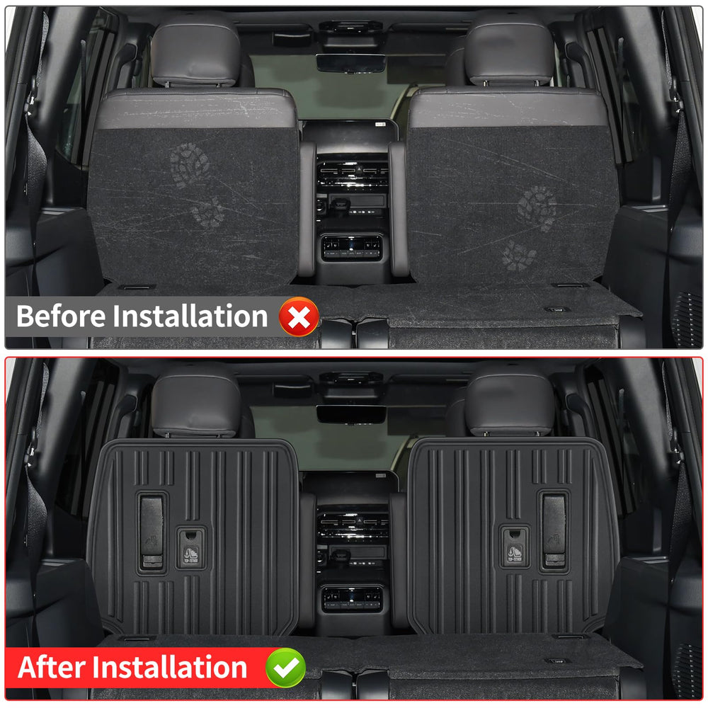 LaIIker seat-back protective pad material closeup highlights durable eco-friendly TPE construction.