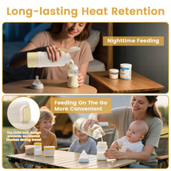 LAIKORE detachable battery highlights cordless operation for uninterrupted feedings.