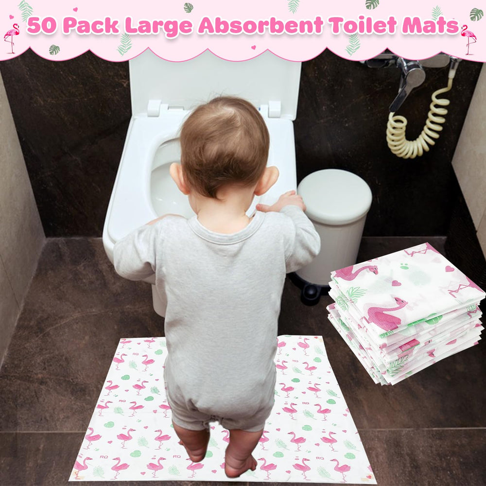 LAIAMER Flamingo 50-pack offers convenient disposable protection