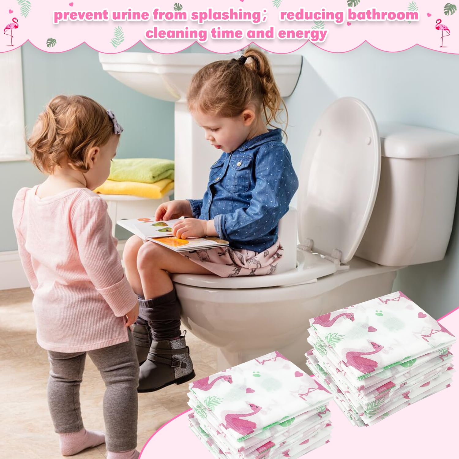 LAIAMER Flamingo mat can be cut to fit for snug seat alignment