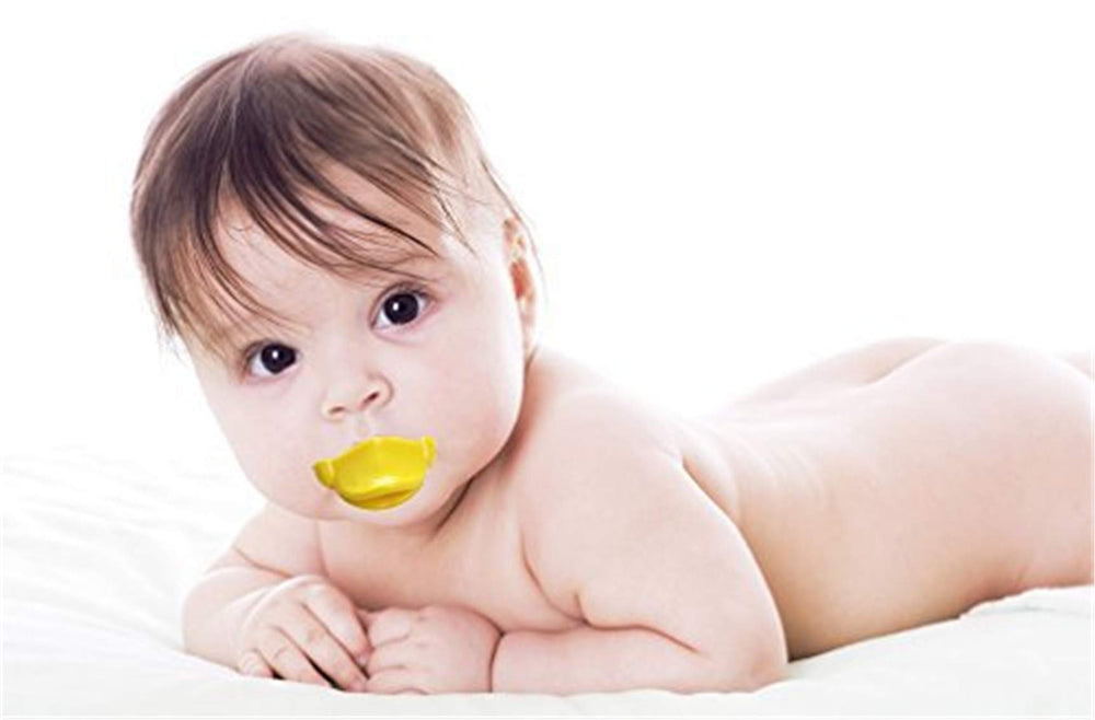 LAIMALA duck pacifier orthodontic nipple close-up for soft comfort