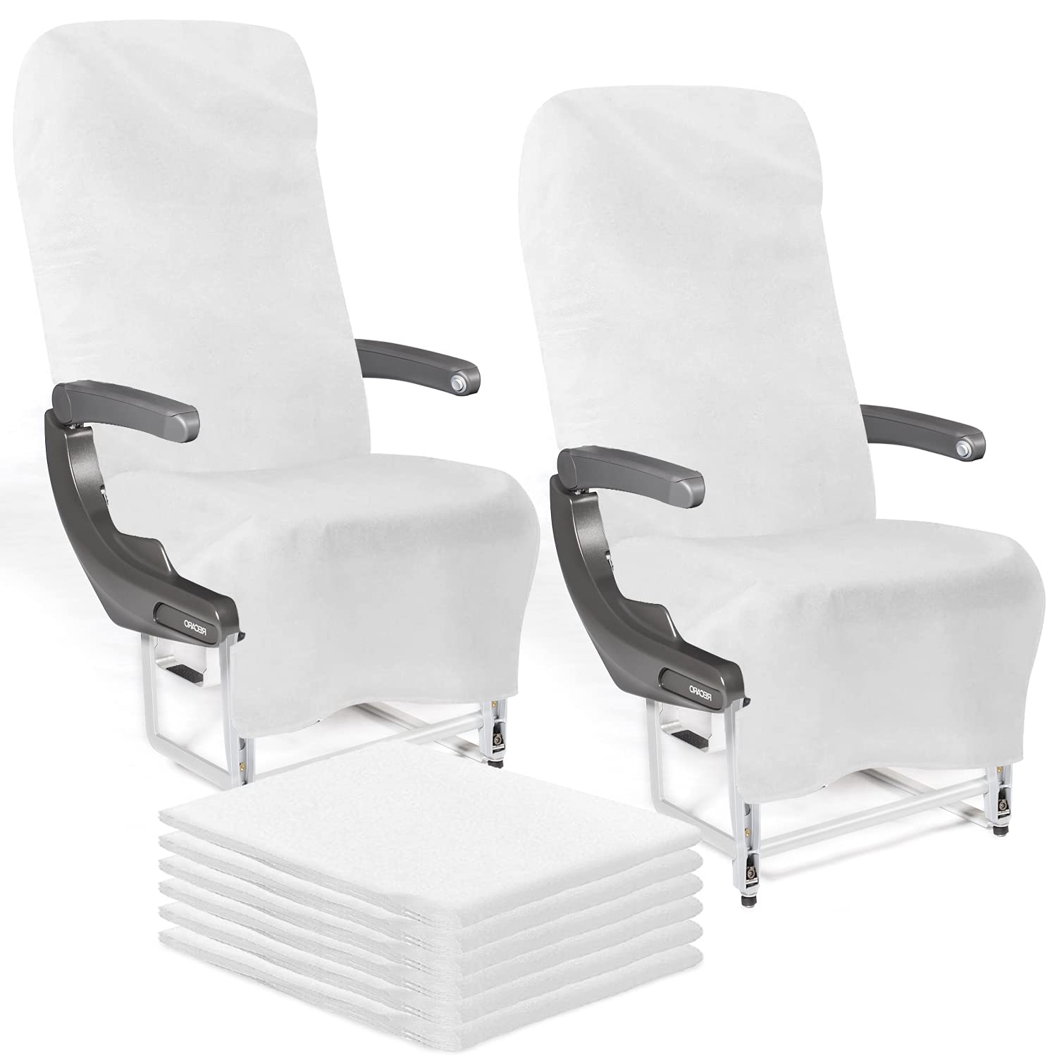 Lainrrew disposable seat covers package front view for easy travel hygiene.