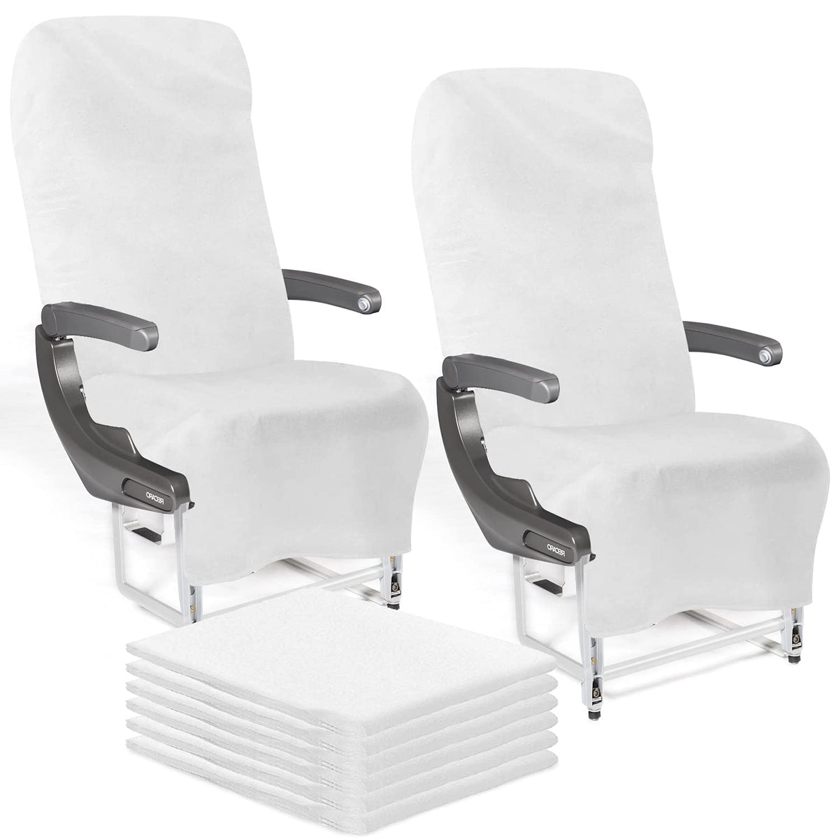 Lainrrew disposable seat covers package front view for easy travel hygiene.