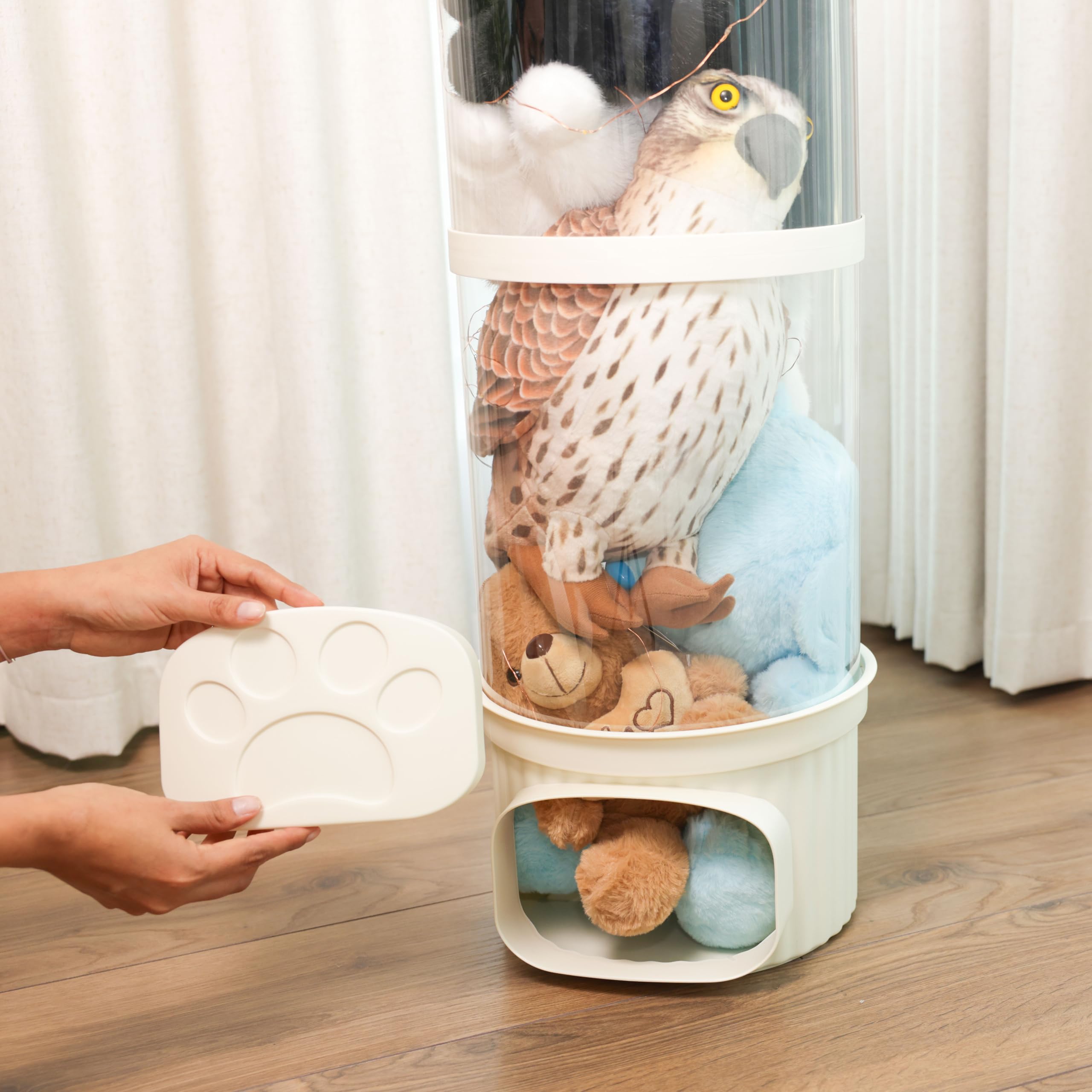 LALABOO blankets and soft items stored neatly in the tube.