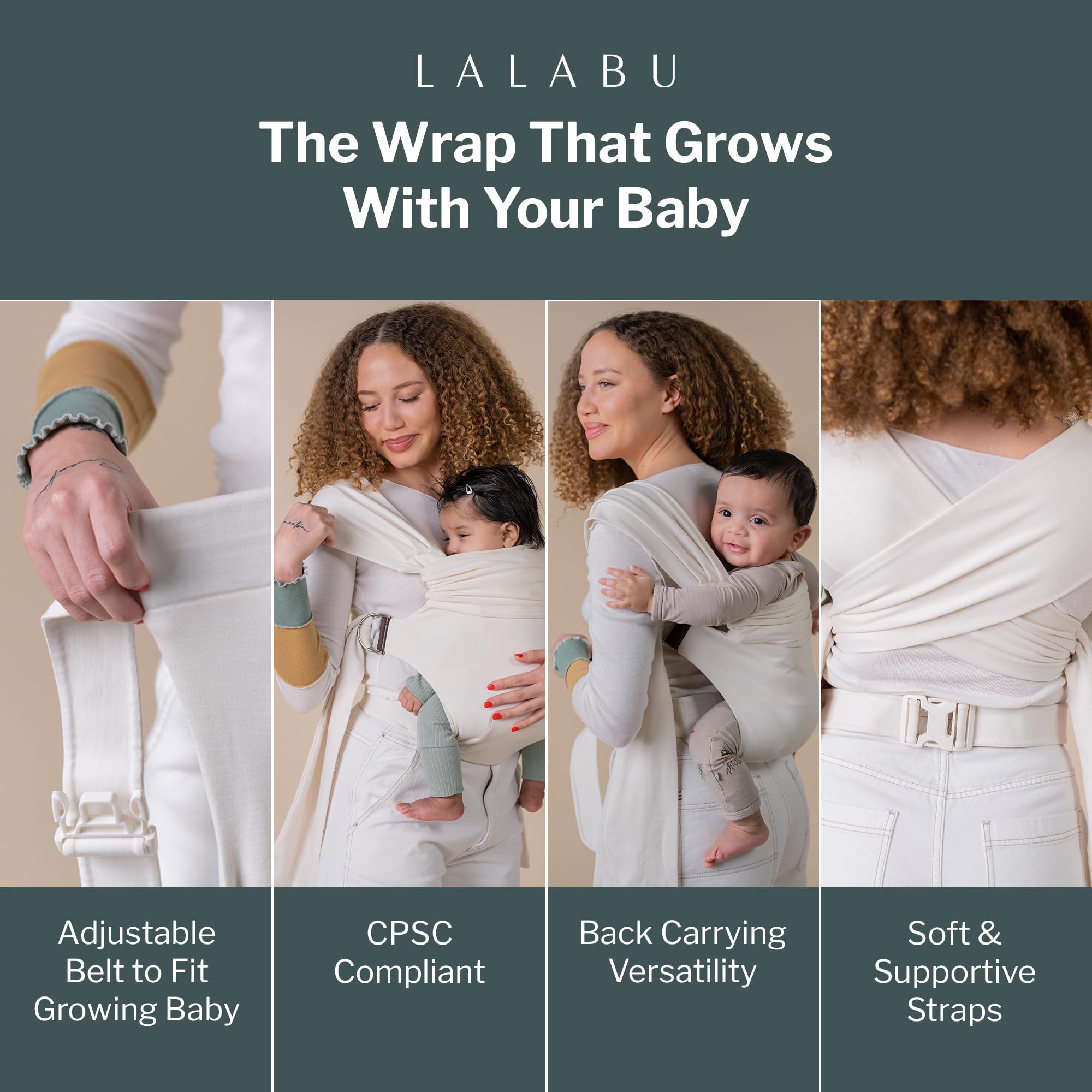 Lalabu Simple Wrap breathable modal fabric feels soft and cool against skin.