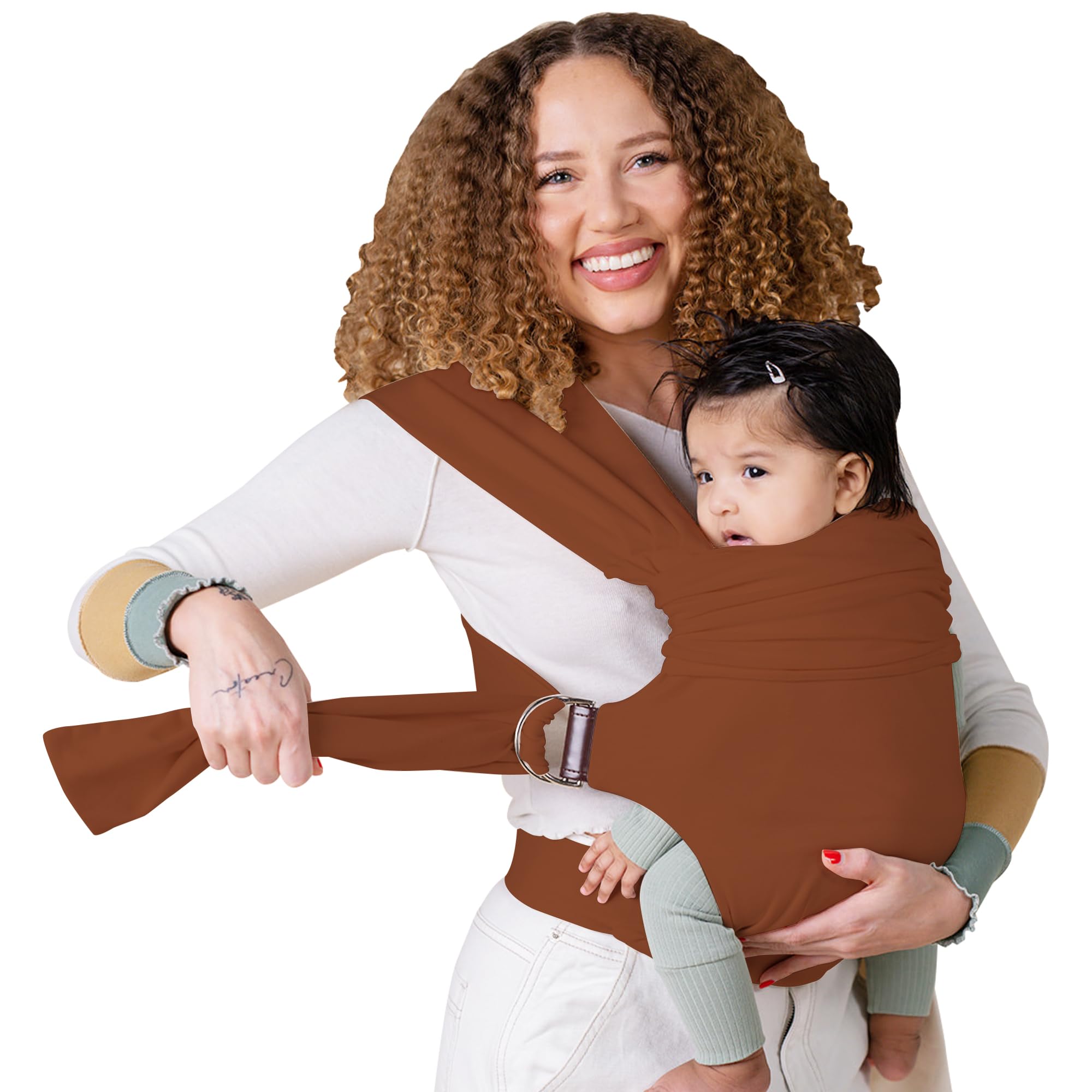 Lalabu Simple Wrap head-support close-up shows secure ergonomic design for comfortable naps.