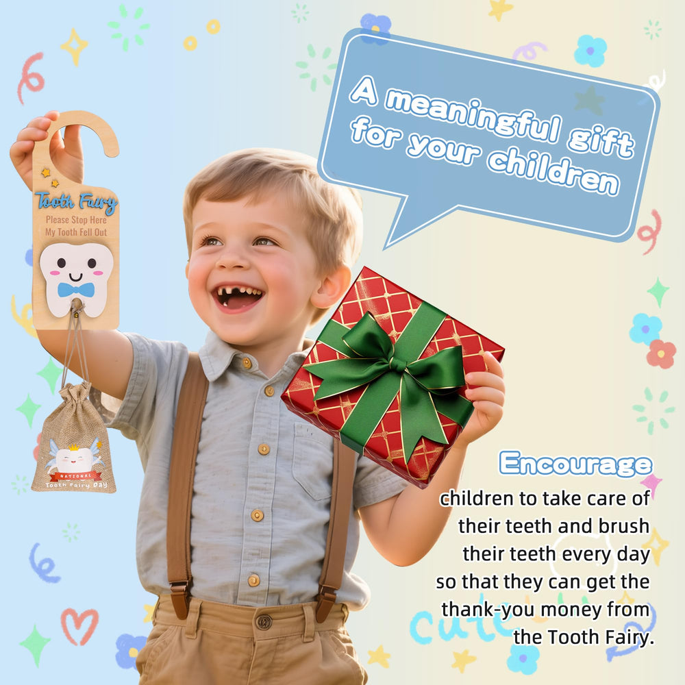LALADUCK gift set box includes all pieces for a memorable tooth milestone
