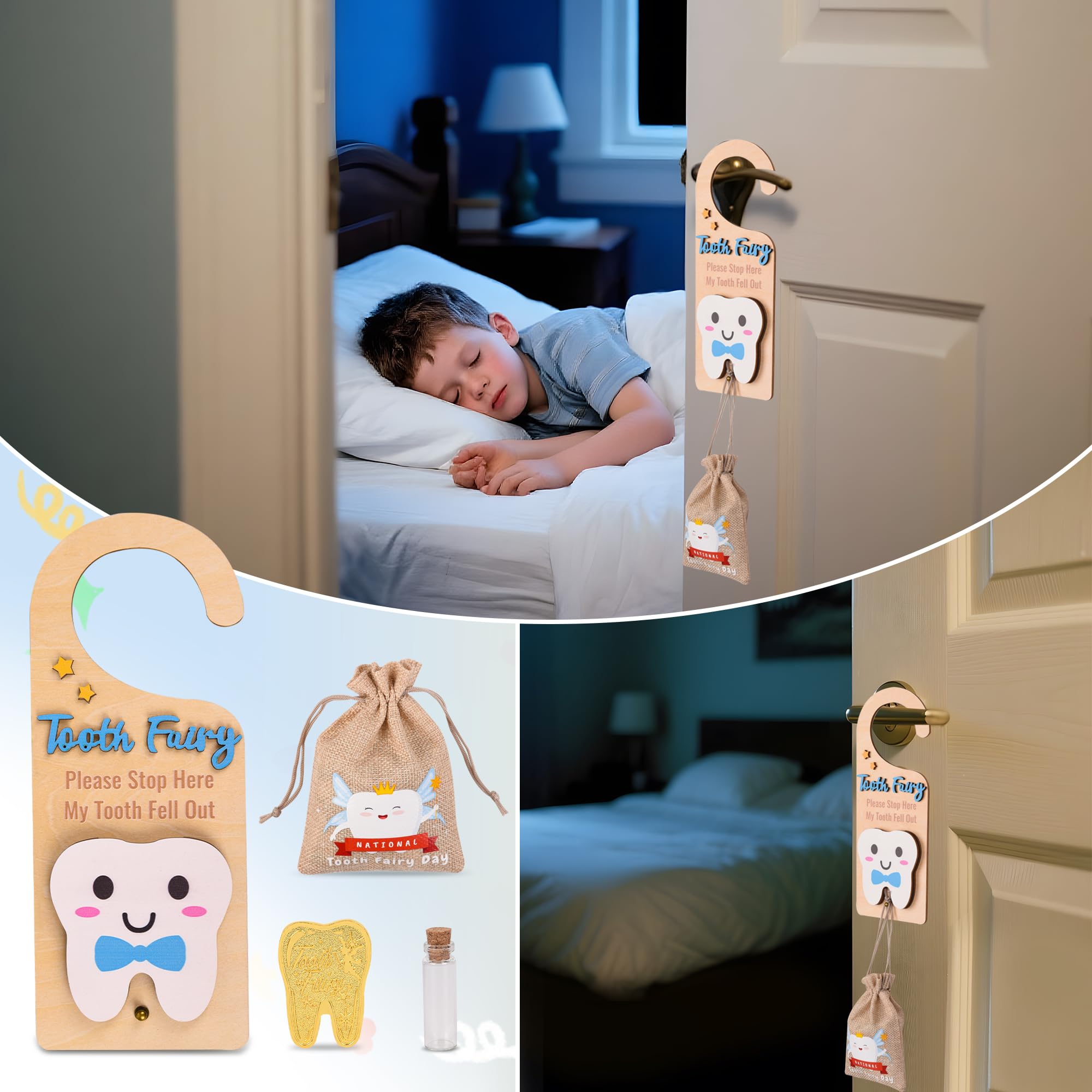 LALADUCK fabric tooth pouch keeps keepsakes secure and cute