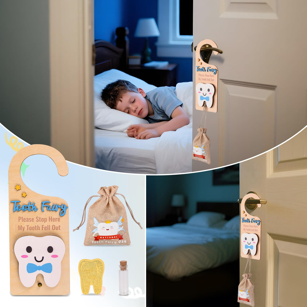 LALADUCK fabric tooth pouch keeps keepsakes secure and cute