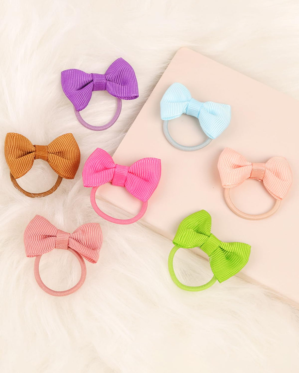 LALAURA colorful bows set displays varied colors for mix-and-match looks