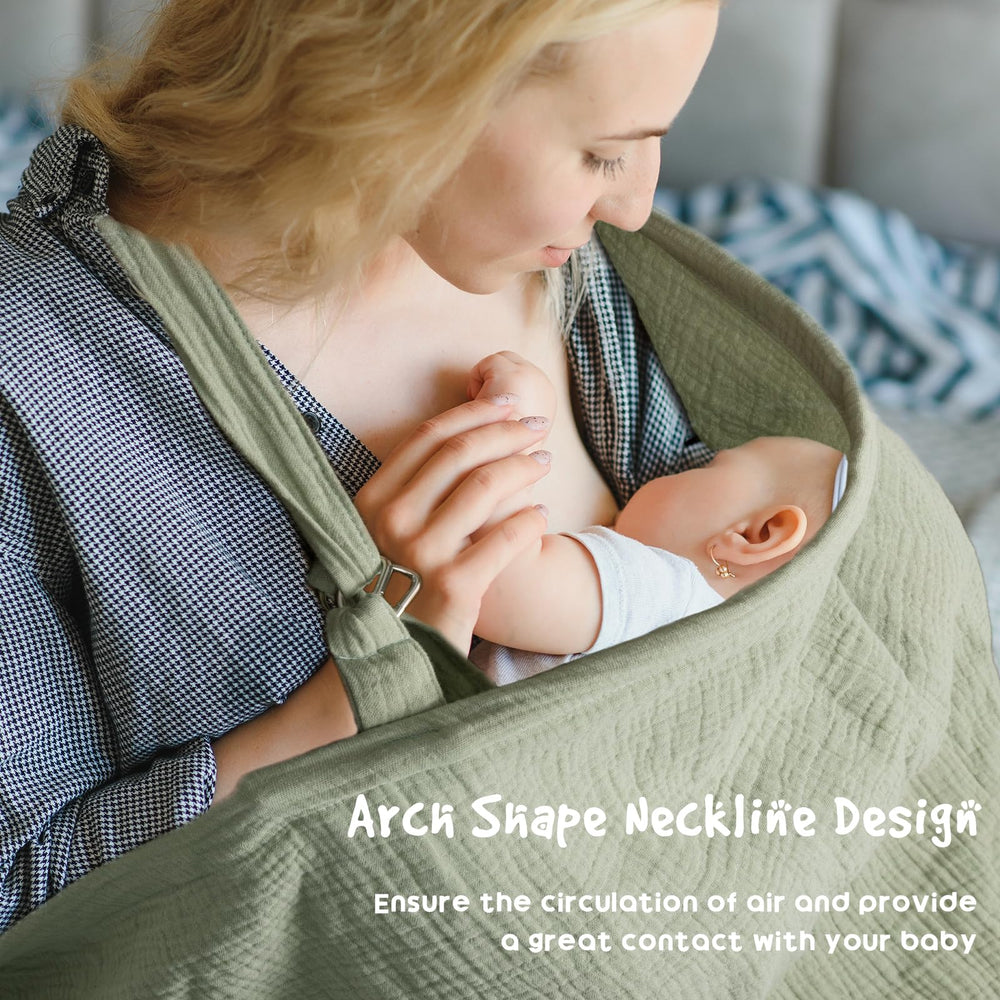 LALIFIT extra-large nursing cover provides ample privacy during public feeds.