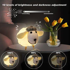 Lallomo small sheep night light USB power connection for versatile powering options.