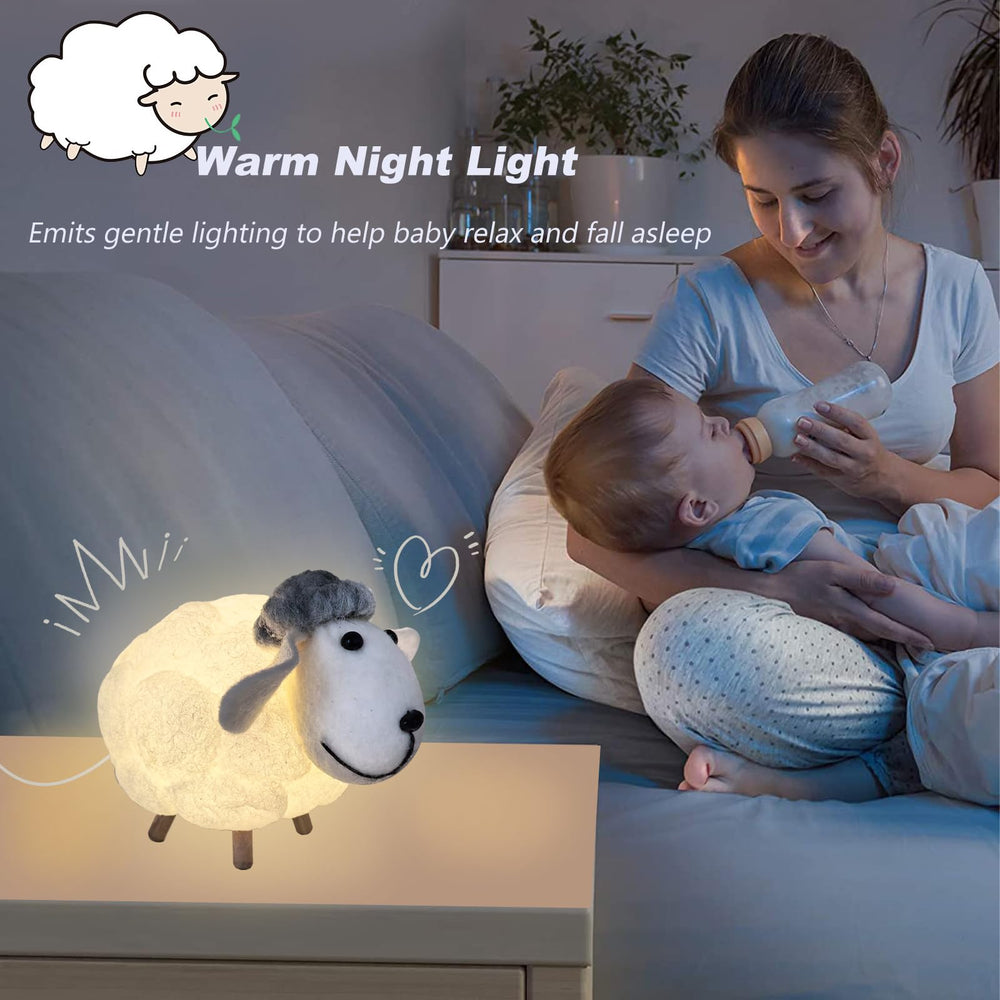 Lallomo small sheep night light in a kids room serves as soothing night light.