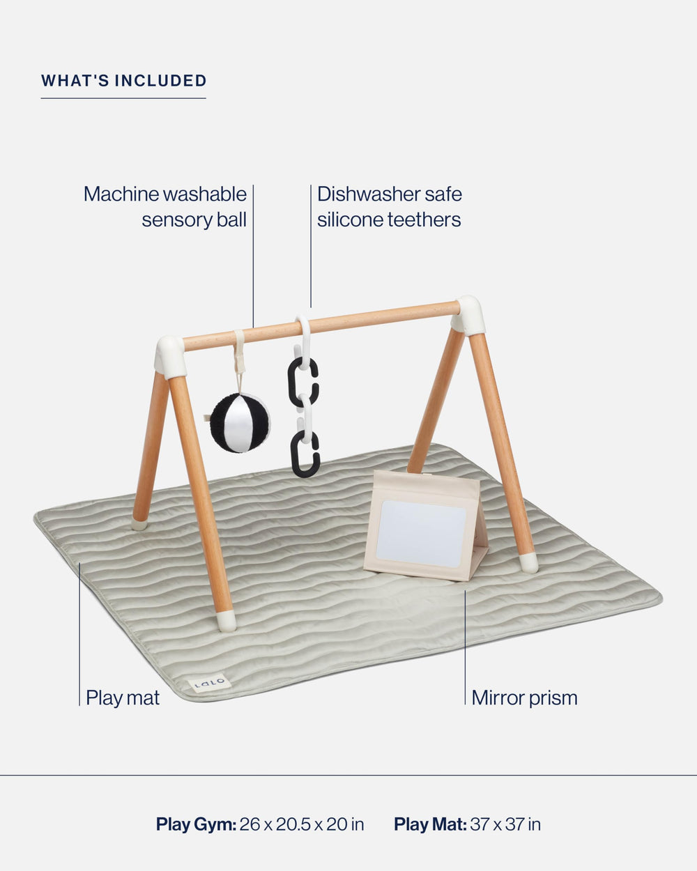 Lalo Baby Gym tummy time setup shows developmental-friendly position for early motor skills.
