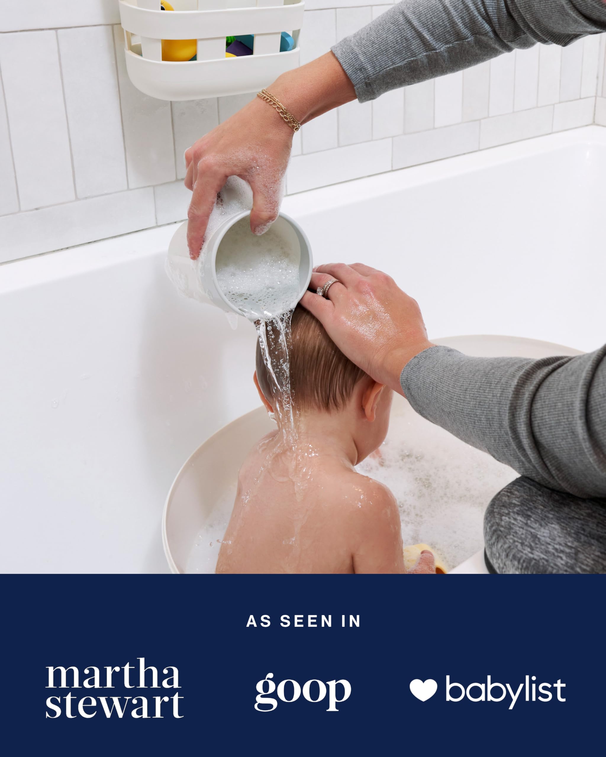 Lalo Lightweight durable cup for daily baths.