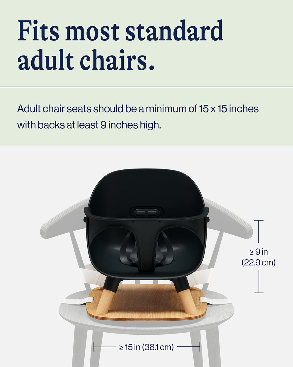 Lalo Booster Seat licorice-easy-clean surfaces simplify quick wipe-downs after meals.