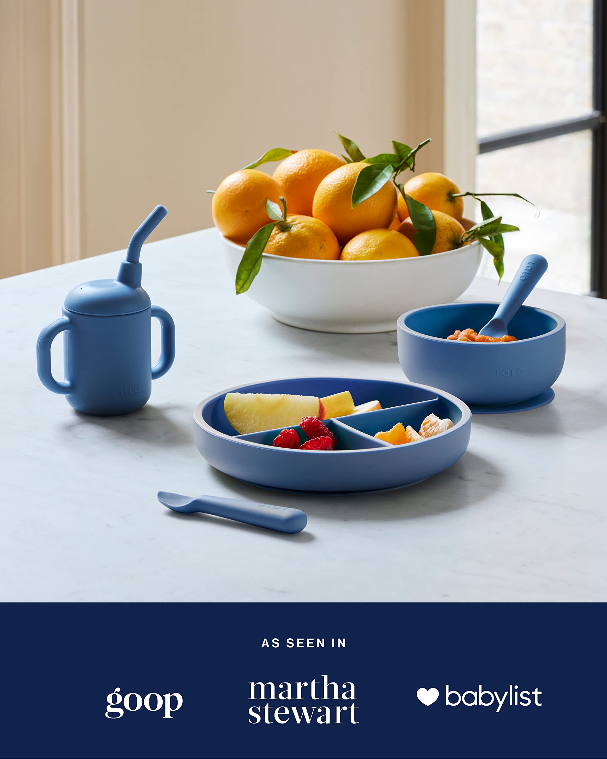 Lalo First Bites Sage dishwasher-safe design makes cleanup simple