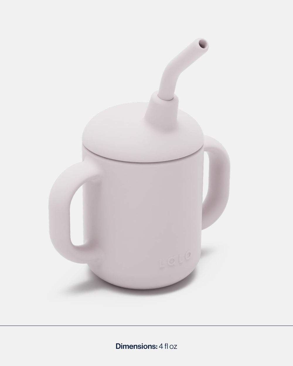 Lalo Little Cup 2-Pack open-cup usage shows baby-led drinking moment.