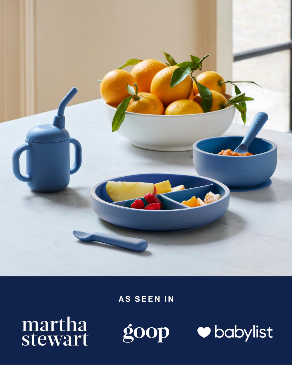 Lalo Little Spoon Set colorways show vibrant options to brighten your child's mealtime.