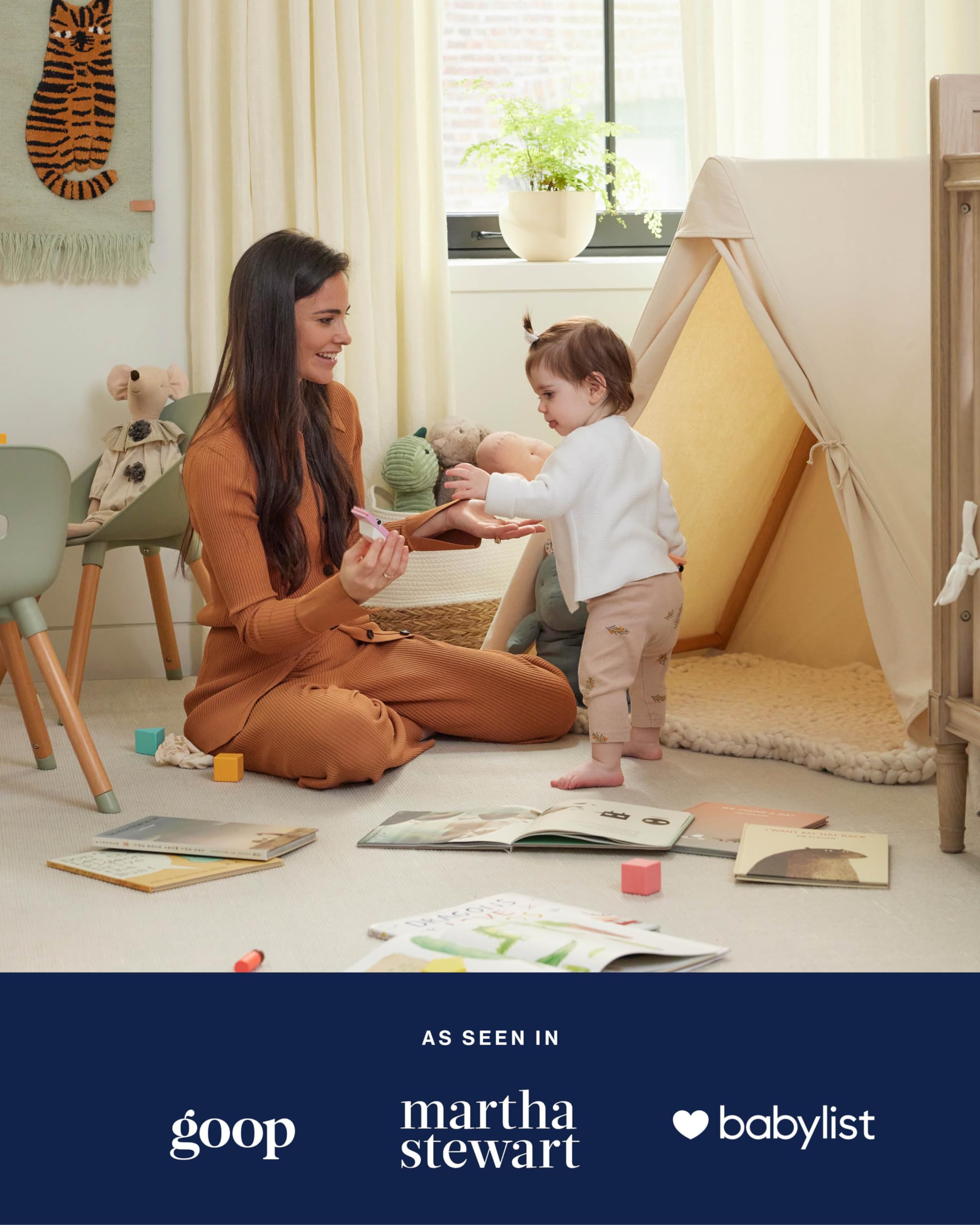 Lalo Play Tent interior shows child enjoying imaginative quiet time in a cozy space.