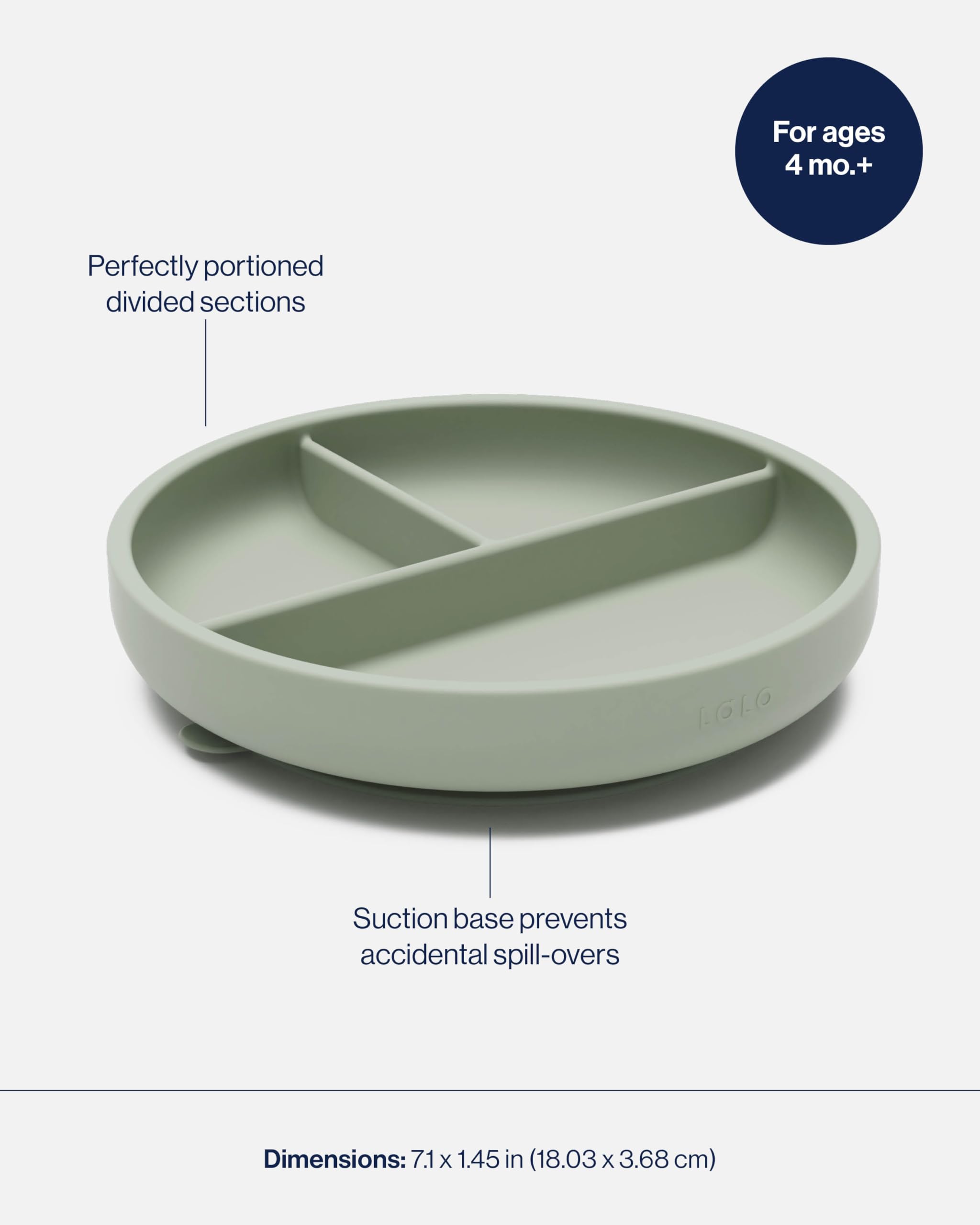 Lalo suction plates 2-pack dishwasher-safe for easy cleanup.