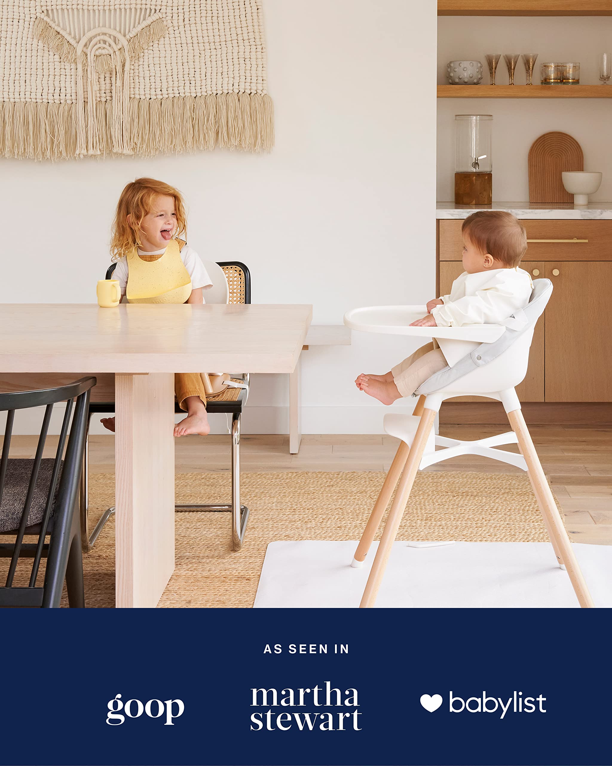 Lalo The Chair Licorice convertible design demonstrates longevity from baby to toddler.