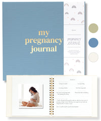 Lamare Pregnancy Journal cover with linen texture for a durable keepsake
