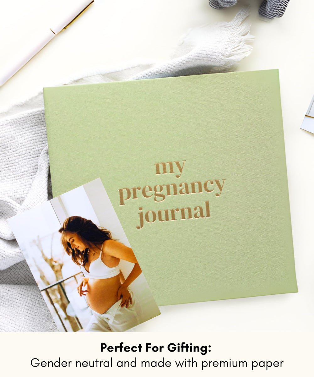 Lamare Pregnancy Journal keepsake pocket for extra mementos and notes