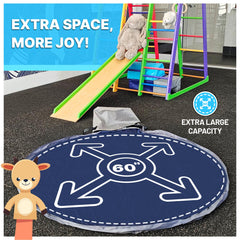 Lambdano durable fabric with double zippers keeps toys secure and organized.