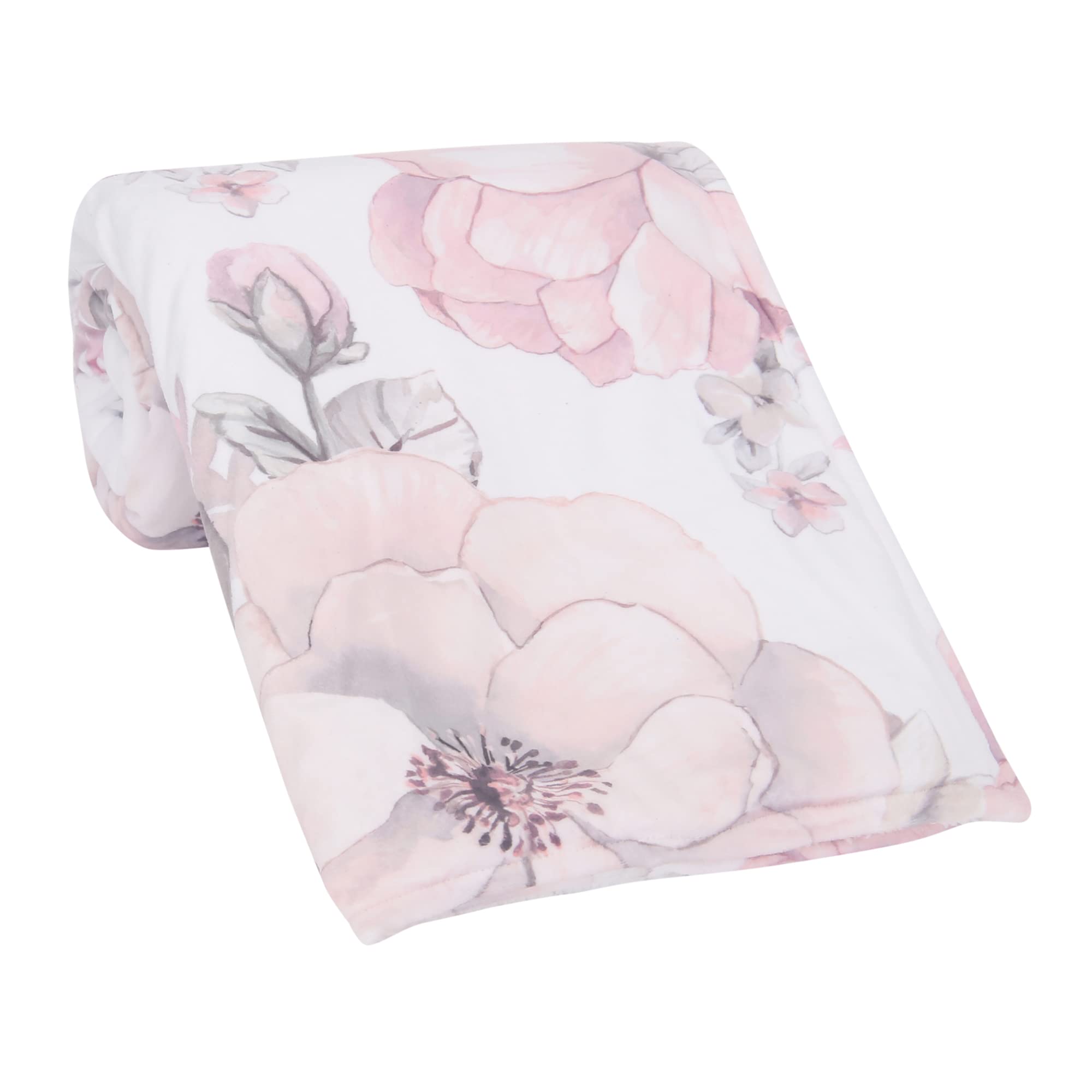Lambs & Ivy 30x40 blanket layout designed for convenient stroller trips and outings.