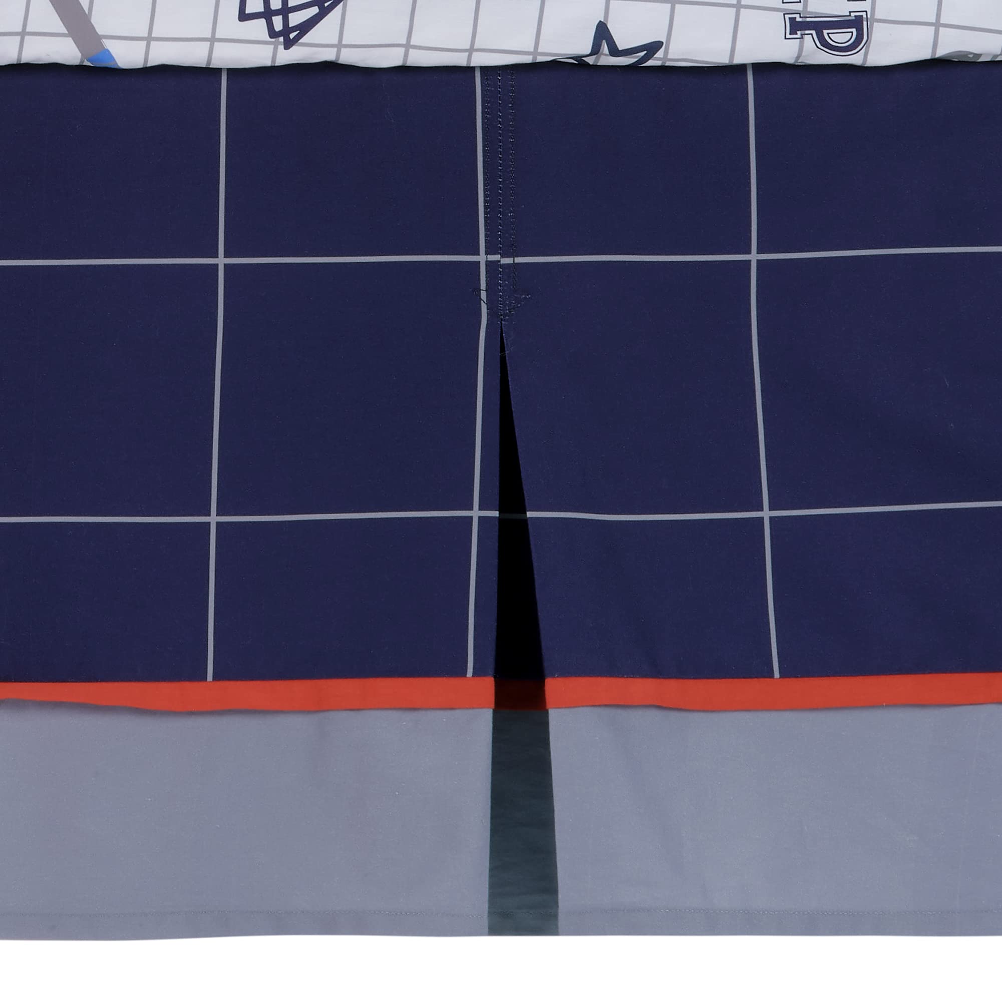 Lambs & Ivy fitted sheet elastic edge ensures secure crib fit.