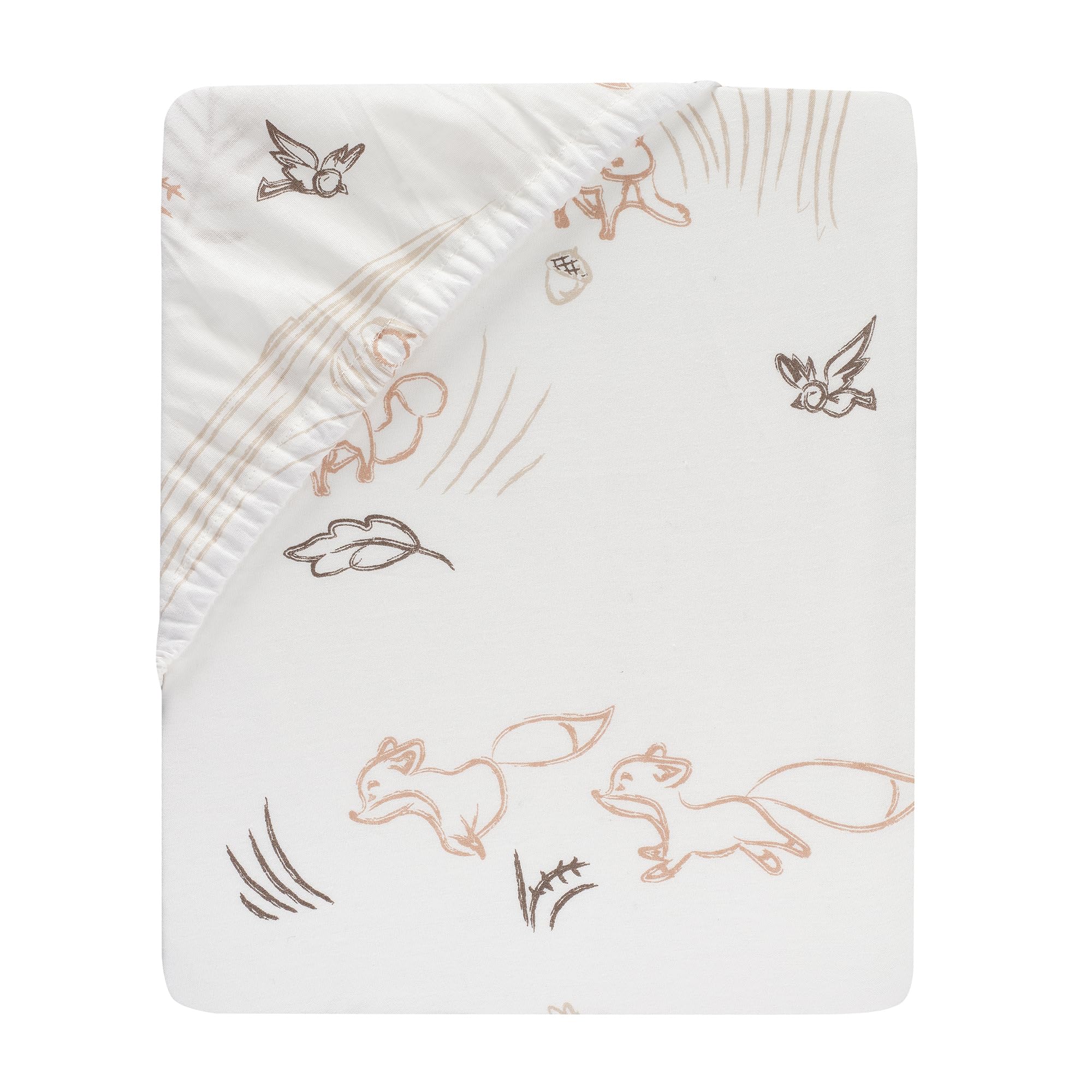Lambs & Ivy breathable 100% cotton produces soft, comfortable nights.