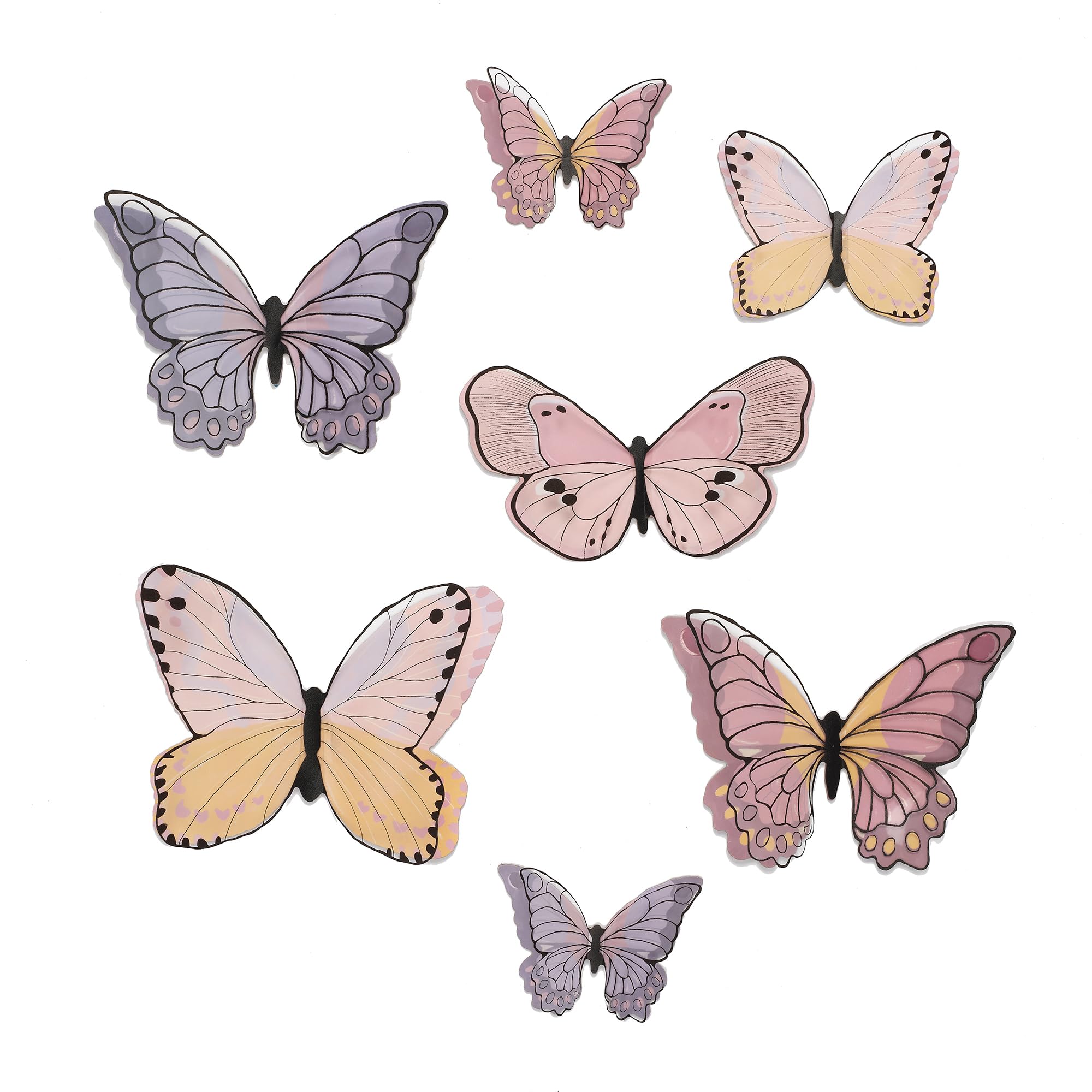 Lambs & Ivy Butterfly Dreams clear acetate layer creates stunning depth on walls.