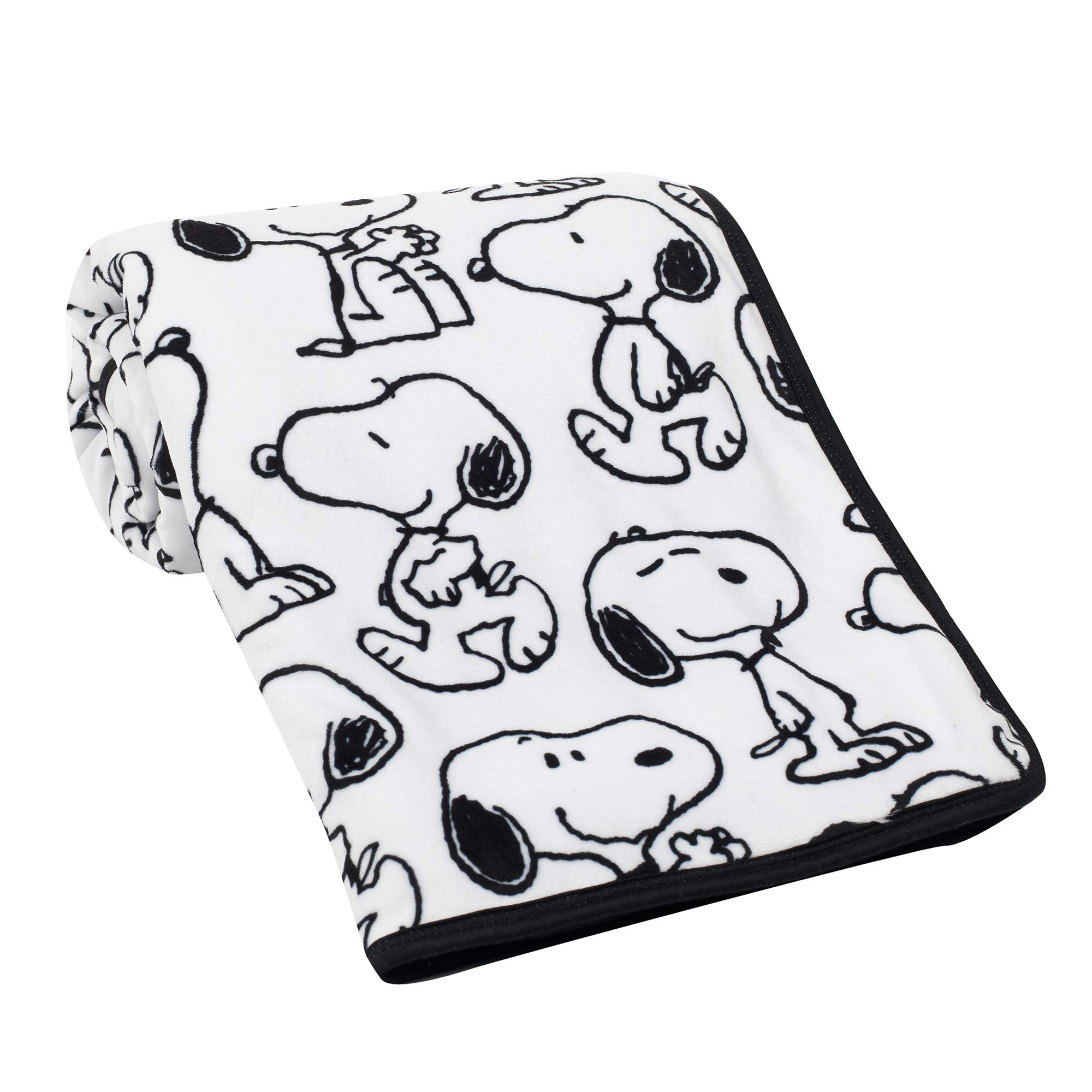 Lambs & Ivy classic Snoopy blanket hand sketched style nursery charm