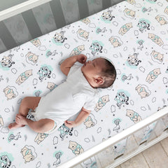 Lambs & Ivy Pooh hugs sheet soft microfiber for baby comfort and easy care.