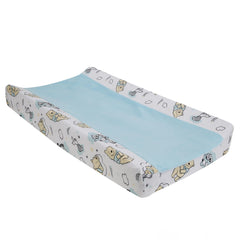 Lambs & Ivy Winnie the Pooh Hugs cover with soft blue minky center for cozy diaper changes