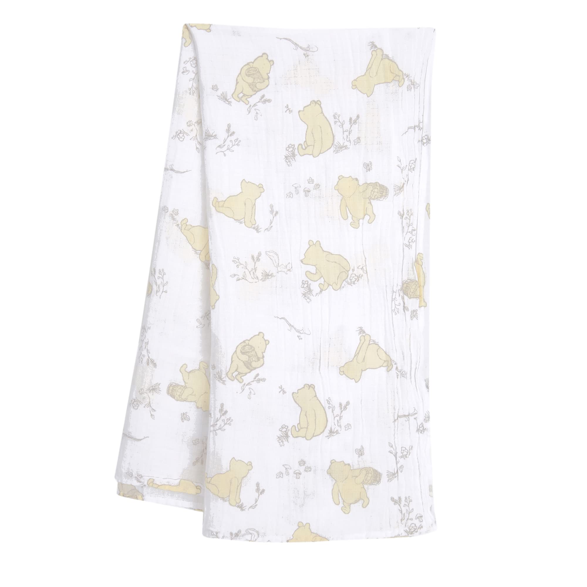 Lambs & Ivy Pooh plush toy 4.5 inches soft faux fur cuddly nursery companion