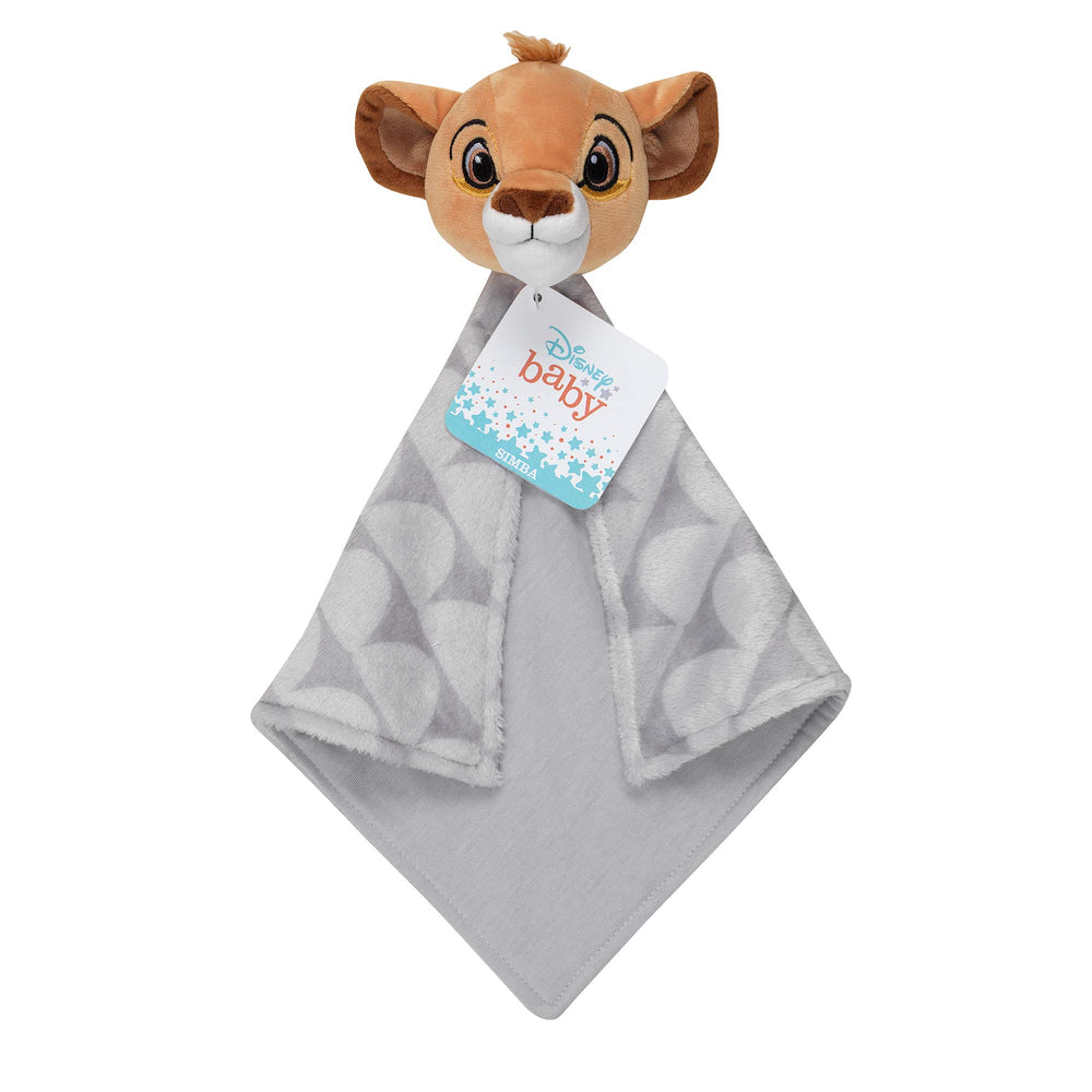 Lambs & Ivy Lion King Lovey cotton jersey back offers breathable comfort for soft hugs.