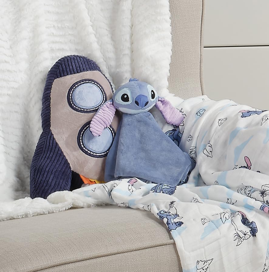 Lambs & Ivy Disney Stitch lovey is a thoughtful baby gift option.