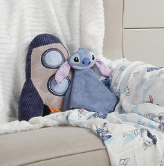 Lambs & Ivy Disney Stitch lovey is a thoughtful baby gift option.