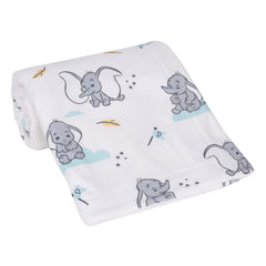 Lambs & Ivy Dumbo ears detail highlighting playful Dumbo poses.