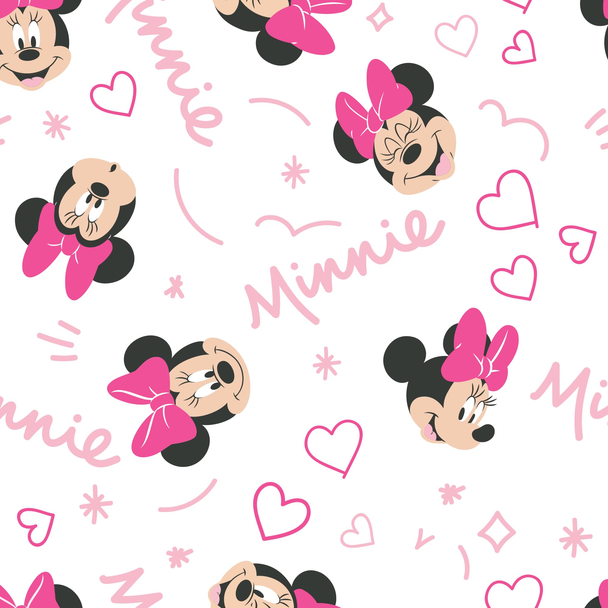Lambs & Ivy Minnie Love sheet is durable and machine washable for busy families.