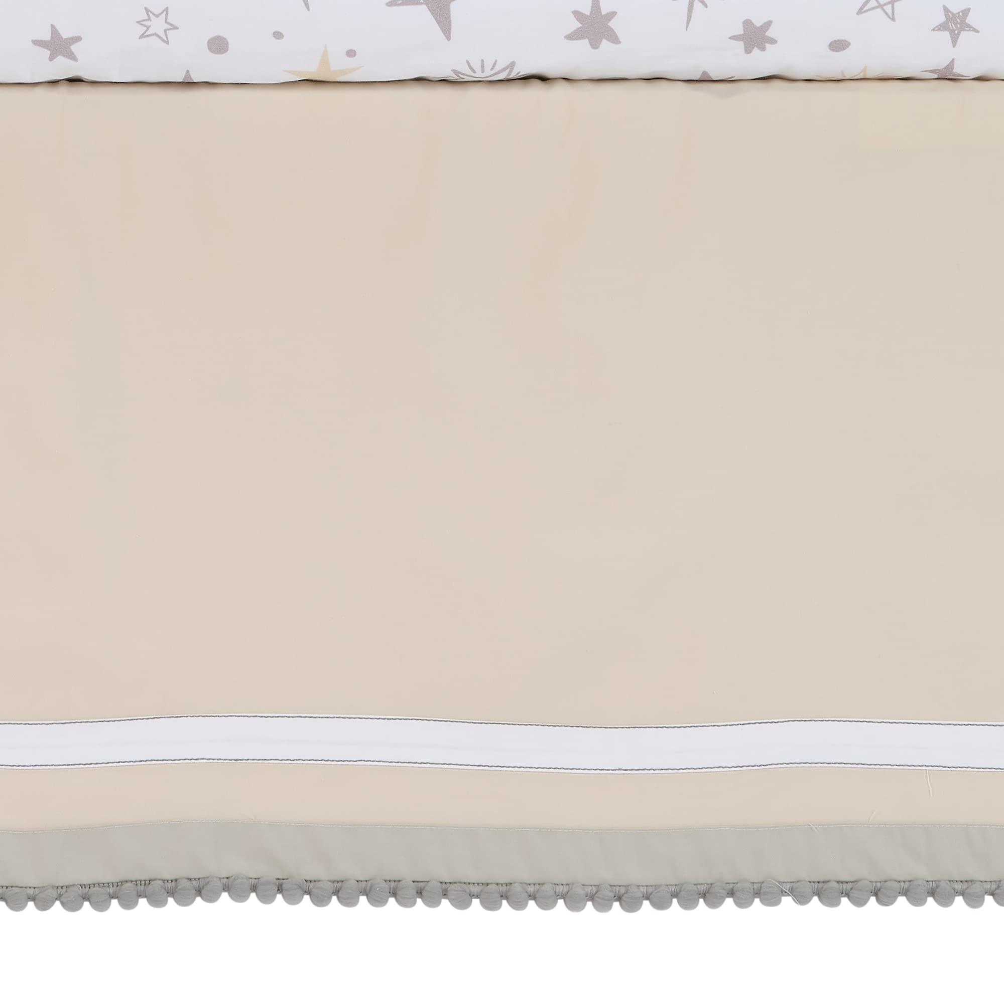 Lambs & Ivy Goodnight Moon sheet texture highlighting breathable cotton comfort