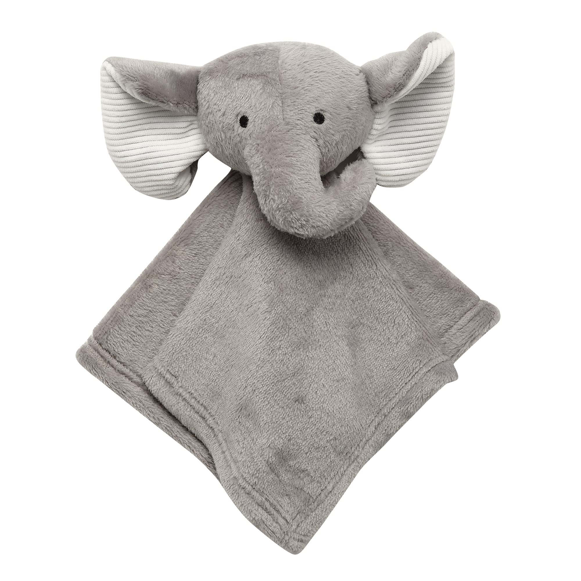 Lambs & Ivy gray elephant lovey security blanket with soft fleece for infants