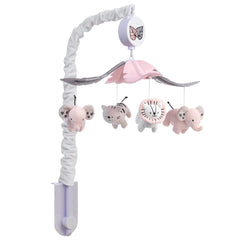 Lambs & Ivy Happy Jungle Mobile lion plush figure adds tactile charm during crib time.