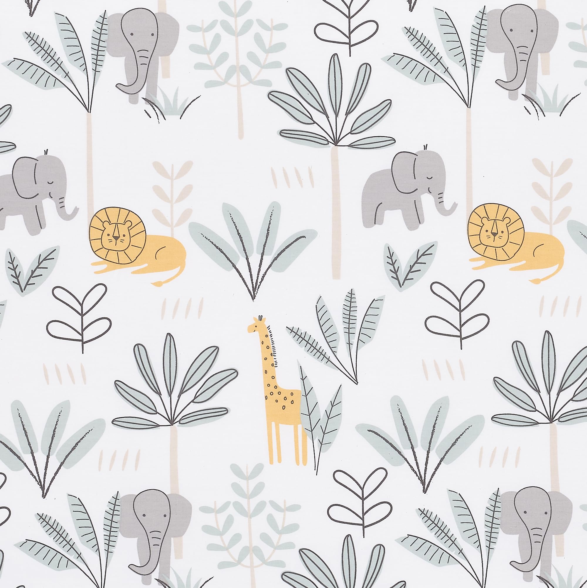 Lambs & Ivy Jungle Adventure sheet animal pattern adds nursery charm