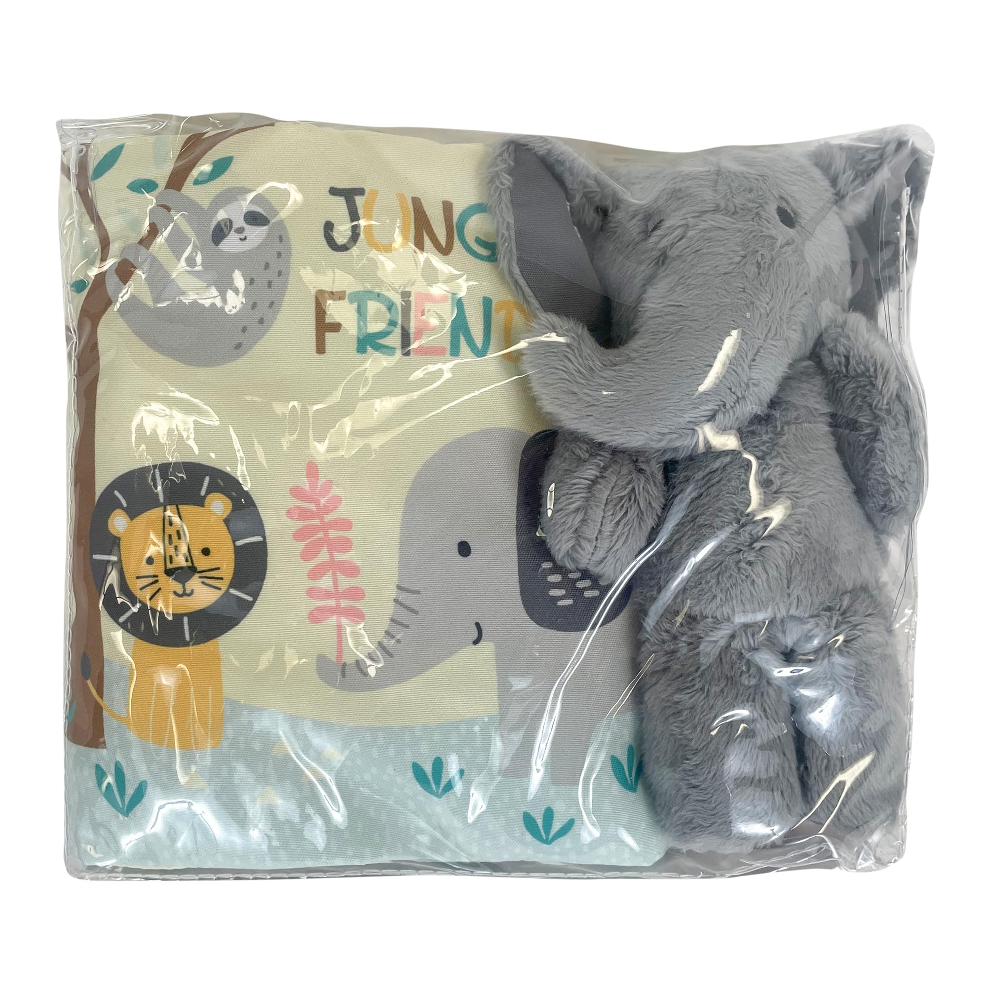 Lambs & Ivy Jungle Friends teether close-up provides safe soothing for babies.