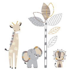 Lambs and Ivy Jungle Safari elephant wall decal adds nursery charm and is easy to apply