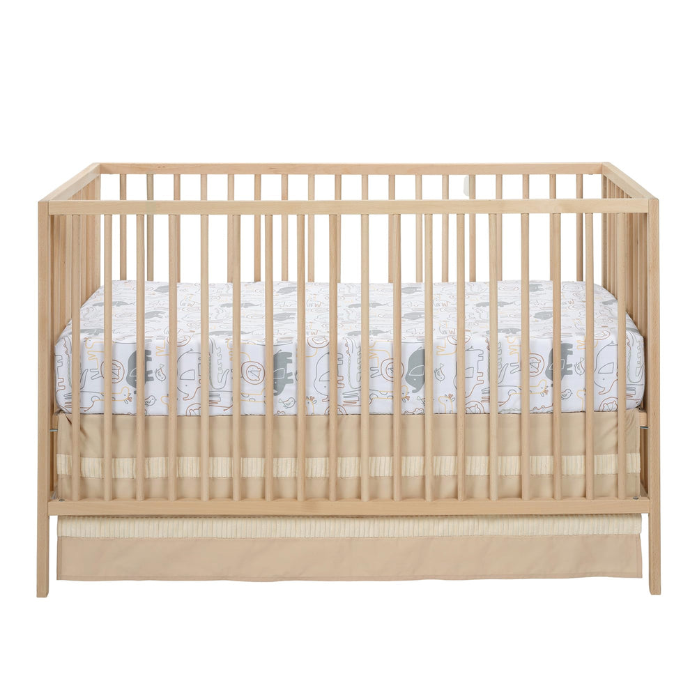 Lambs & Ivy Jungle Story safari animals design adds vibrant coordination to nurseries.
